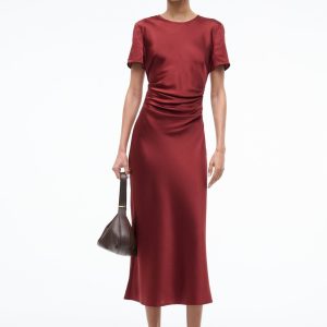 MARCEL SILK DRESS | SANGRIA