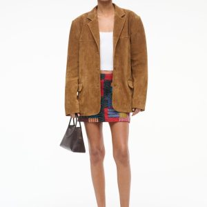 NATALIE SUEDE JACKET | TAN