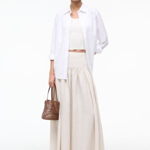 PROCIDA LINEN SKIRT | NATURAL