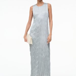 MIZU DRESS | SILVER SAGE PLISSE