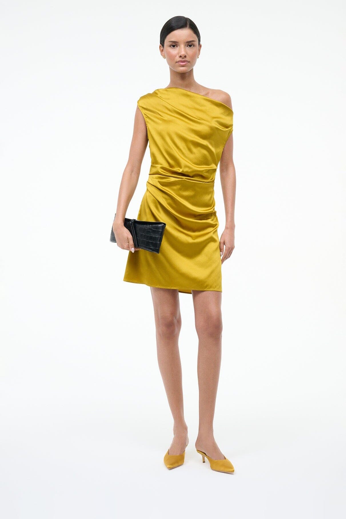 SEBASTIAN KITTEN HEEL MULE | GOLDENROD - Image 2