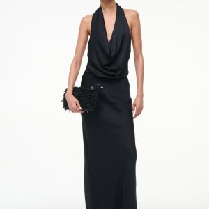 POPPI SILK DRESS | BLACK