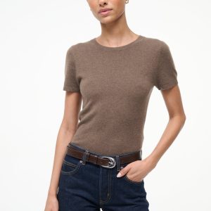 EASY CASHMERE TEE | TRUFFLE