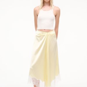 SONOMA SILK SKIRT | KEY LIME