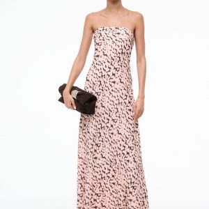 CASSIE SILK DRESS | ALMOND BLACK