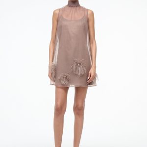 ALBEE MINI DRESS | TRUFFLE
