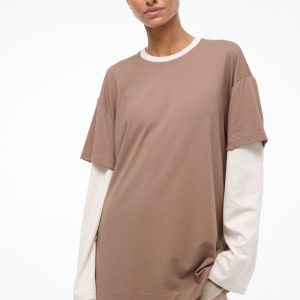WILLIAM TEE | TAUPE ECRU
