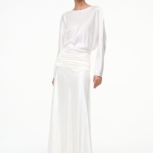 FREDA SILK DRESS | IVORY