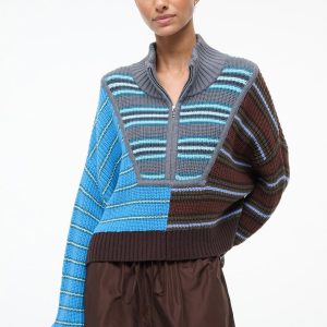 CROPPED HAMPTON SWEATER | ZUMA STRIPE MULTI