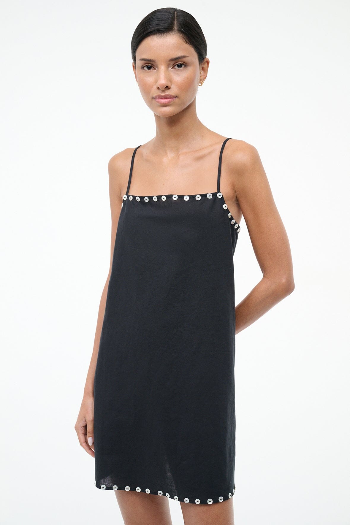 LAURA MINI COVERUP DRESS | BLACK - Image 2