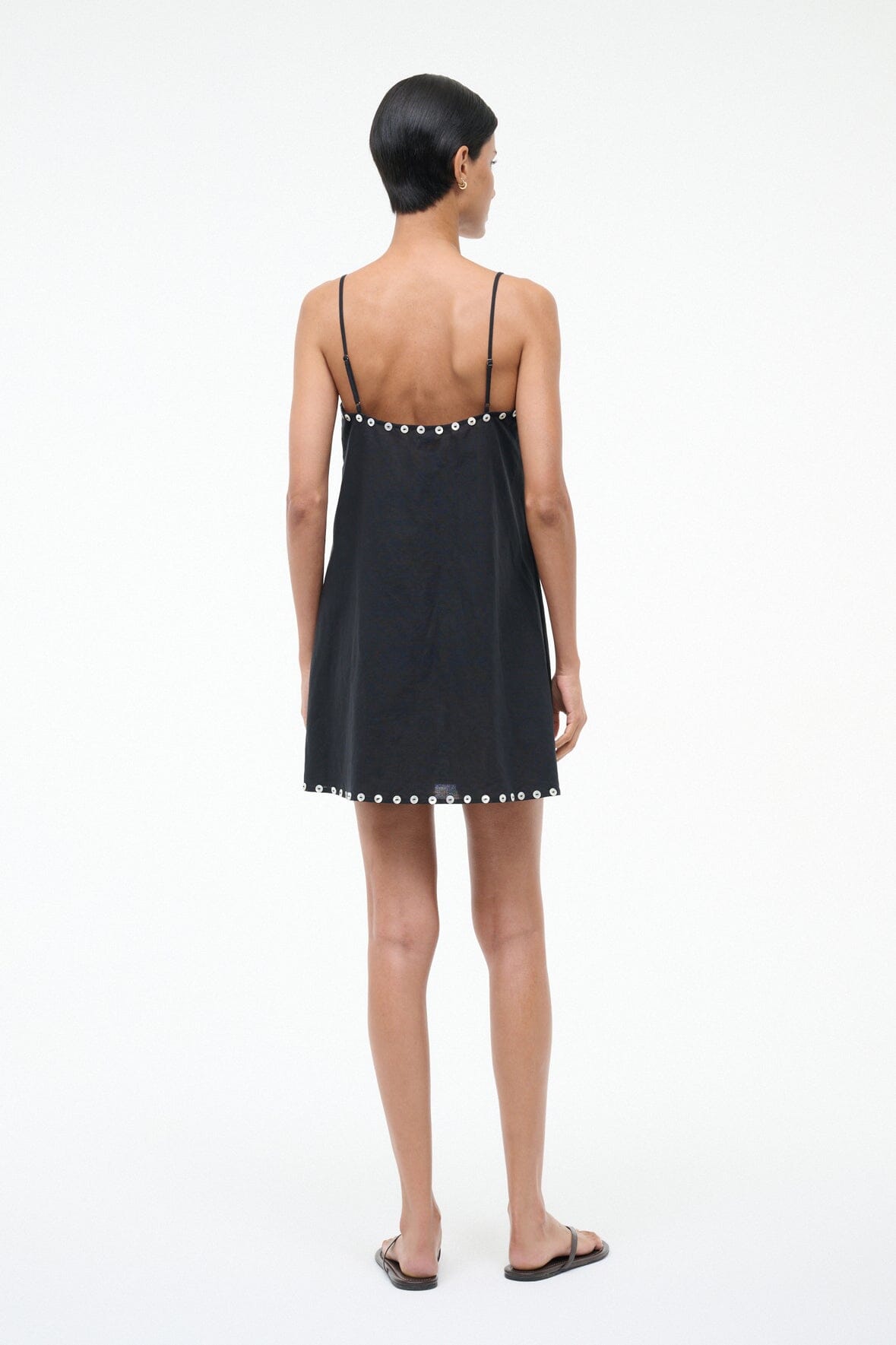 LAURA MINI COVERUP DRESS | BLACK - Image 4