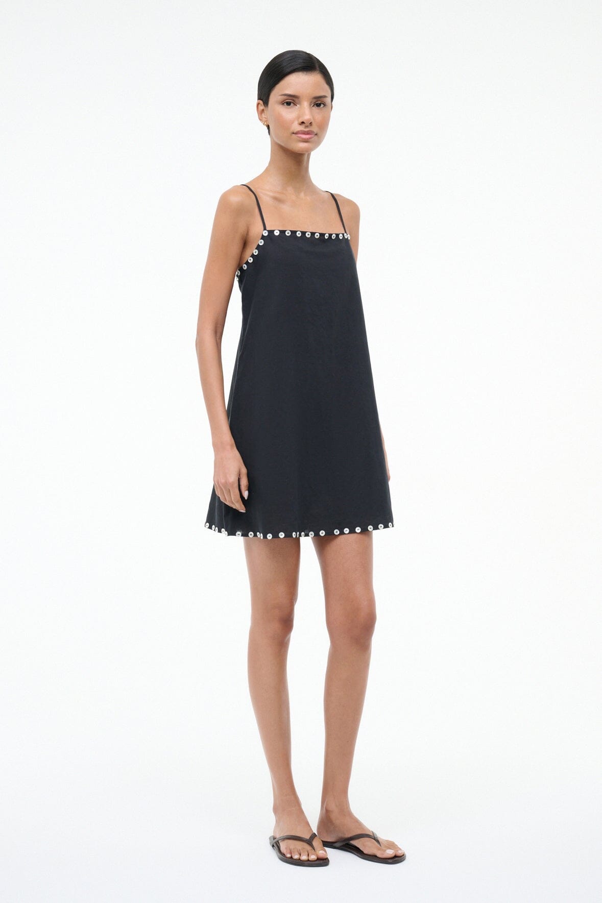 LAURA MINI COVERUP DRESS | BLACK - Image 3