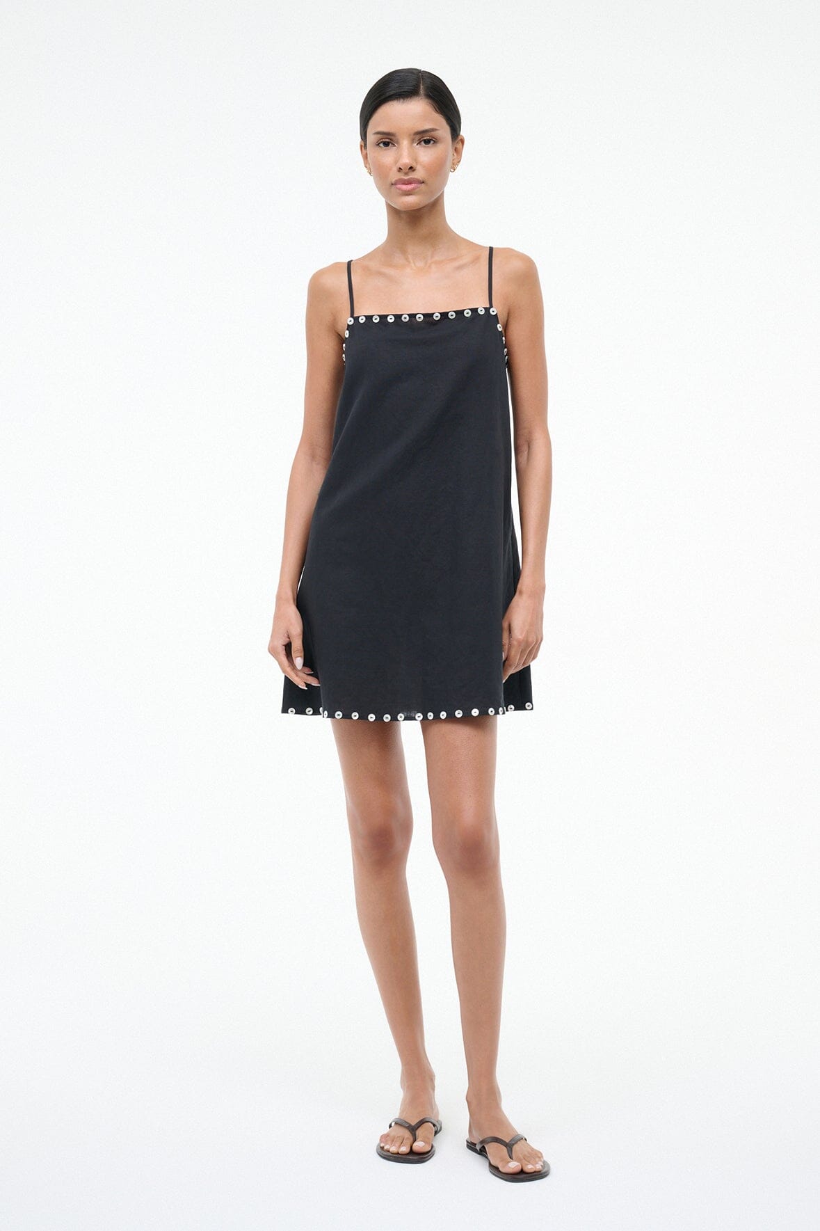 LAURA MINI COVERUP DRESS | BLACK - Image 7