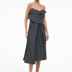 ALESSIA DRESS | BLACK GEO
