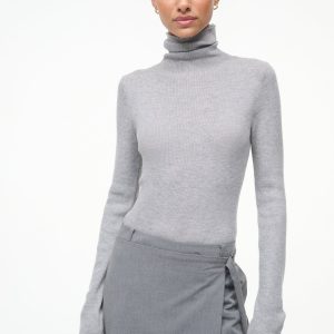 TONI SUPERFINE CASHMERE SWEATER | ASH GREY