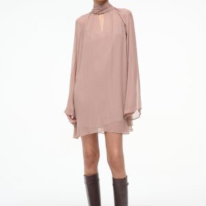 ESTHER MINI DRESS | TAUPE