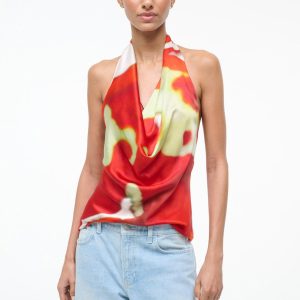 LIORA SILK TOP | RED ZONE