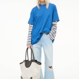 WILLIAM TEE | BLUE MOJAVE STRIPE