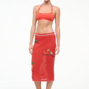 LEVANTE COVERUP SKIRT | RIVIERA FLAME