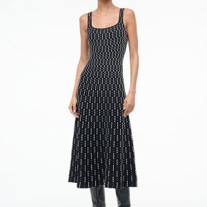 ELLISON DRESS | BLACK GEO