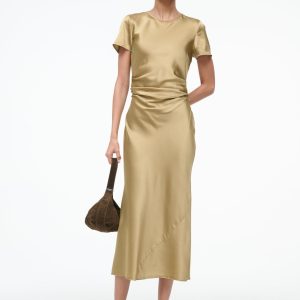 MARCEL SILK DRESS | ANTIQUE