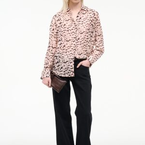 ROXBURY SILK SHIRT | ALMOND BLACK