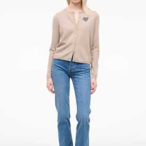 CUSTOM STAUD x C.BONZ MIDNIGHT CASHMERE CARDIGAN | STONE