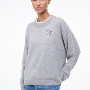 CUSTOM STAUD x C.BONZ SERRANO CASHMERE SWEATER | HEATHER GREY