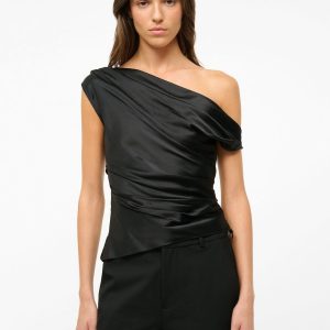 PHARE SILK TOP | BLACK