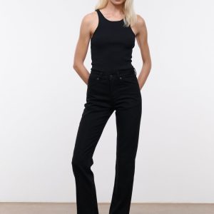 TEDDY STRAIGHT JEAN | BLACK