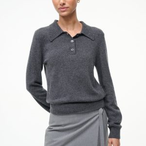 GEMMA CASHMERE SWEATER | CHARCOAL