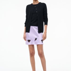KIN SILK MINI SKIRT | WISTERIA