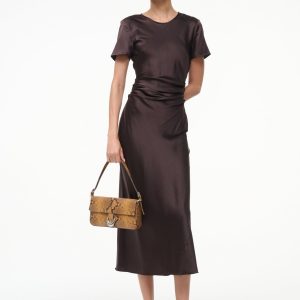 MARCEL SILK DRESS | EARTH