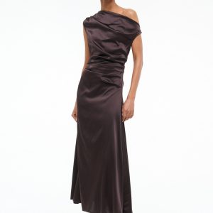 PHARE SILK DRESS | EARTH
