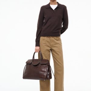 GEMMA CASHMERE SWEATER | DARK CHOCOLATE