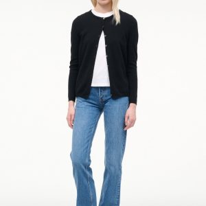 MIDNIGHT CASHMERE CARDIGAN | BLACK