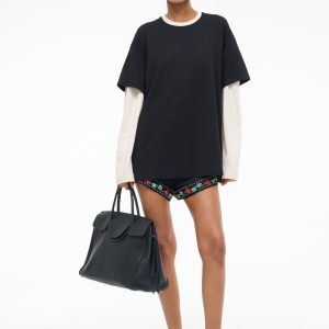 WILLIAM TEE | BLACK ECRU