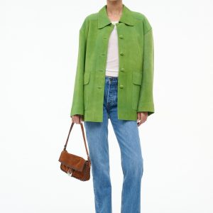 ROXANNE SUEDE JACKET | LEAF SUEDE