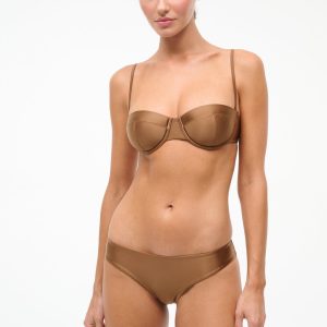 JO BALCONETTE BIKINI TOP | BRONZE