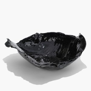 WAVY BOWL | BLACK GLAZE