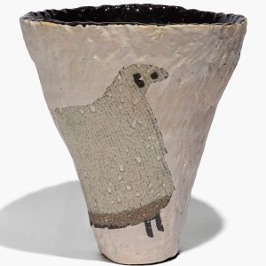 CERAMIC SHEEP VASE | CONE