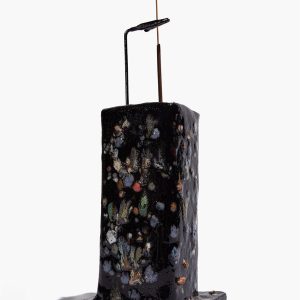 CERAMIC TOWER INCENSE HOLDER | MIDNIGHT CONFETTI GLAZE