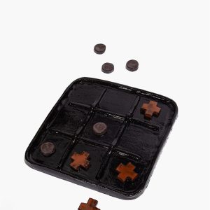 CERAMIC TIC TAC TOE | BURNT ORANGE GLAZE