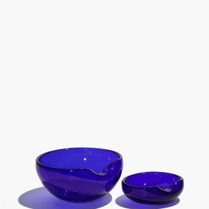 ELSA PERETTI VINTAGE GLASS BOWLS | BLUE