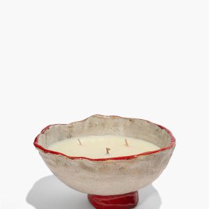 CERAMIC MUSHROOM CANDLE | NATURAL RED