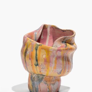 SUNKEN VASE | COTTON CANDY GLAZE