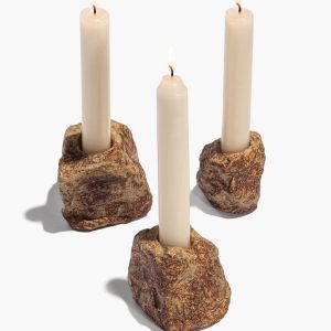 CANDLESTICK SET | ORGANIC ROCK