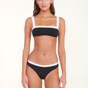 GEMMA BIKINI BOTTOM | BLACK WHITE