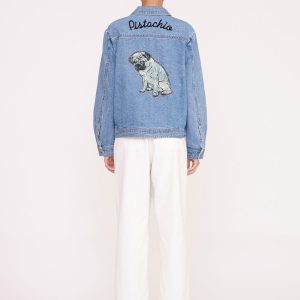CUSTOM STAUD x C.BONZ OVERSIZED RYAN DENIM JACKET | MEDIUM WASH