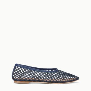 ALBA BALLET FLAT | NAVY NETTING